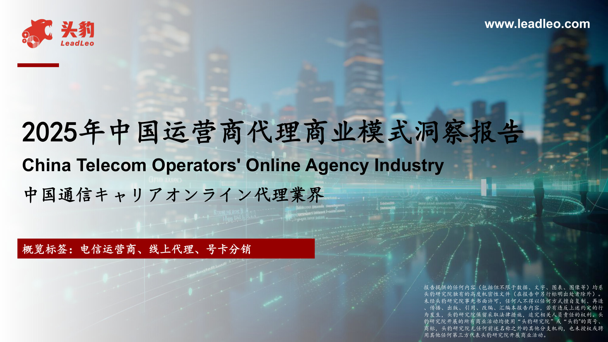 2025年中国运营商代理商业模式洞察报告.pdf 第1页