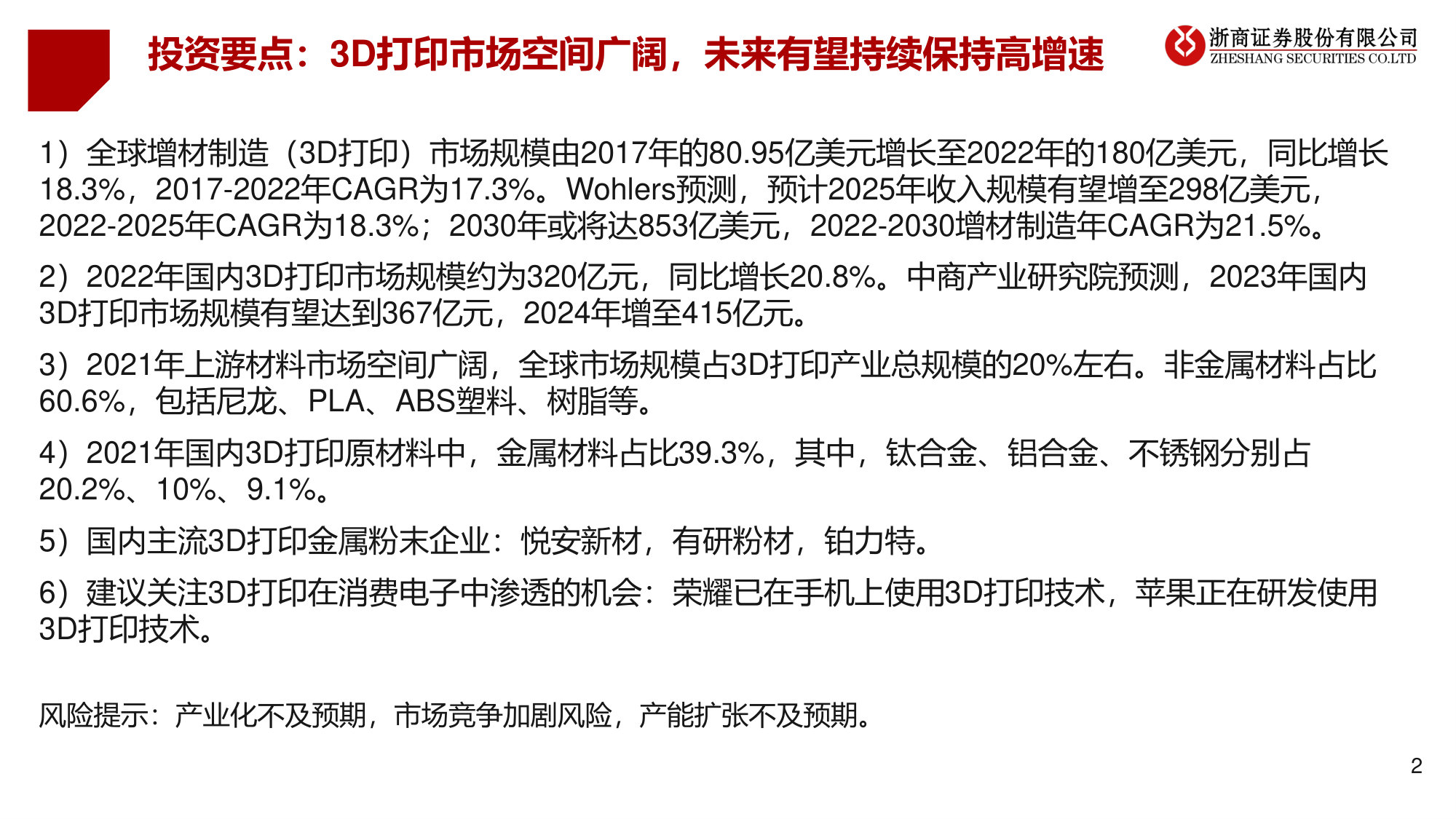 3D打印材料星辰大海 第2页