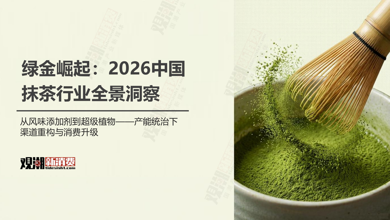 2026年中国抹茶行业全景洞察.pdf 第1页