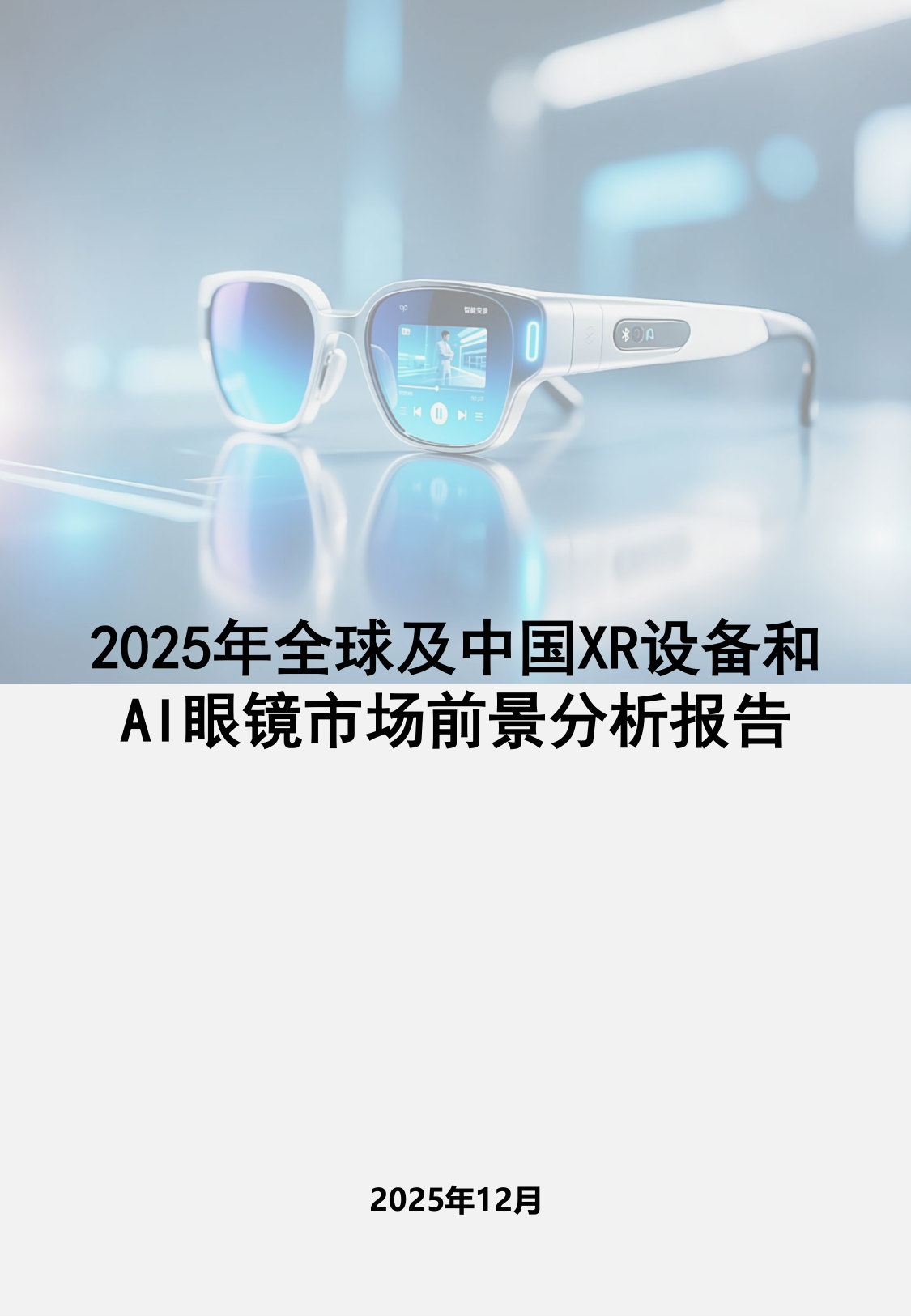 2025年全球及中国XR设备和AI眼镜市场前景分析报告(节选).pdf 第1页