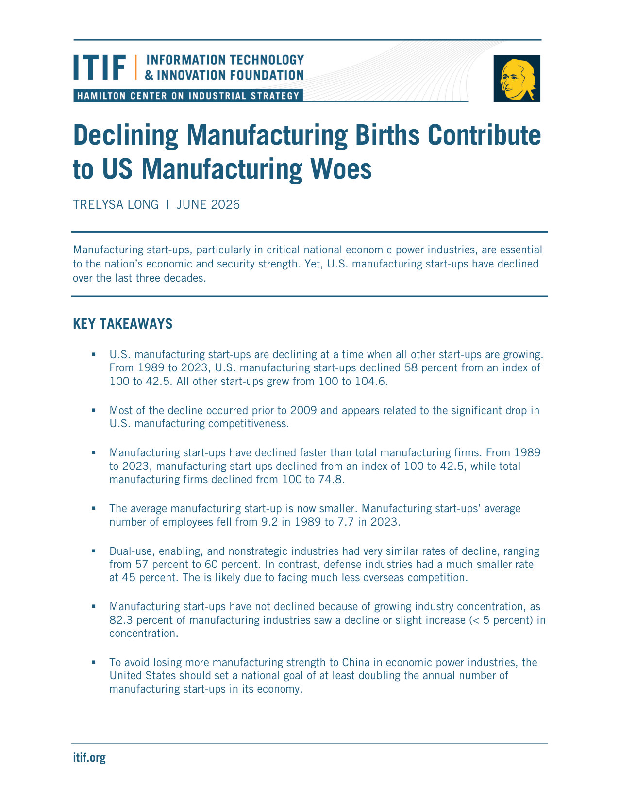 ITIF-制造业初创企业数量腰斩导致美国制造业陷入困境（中英）.pdf 第1页