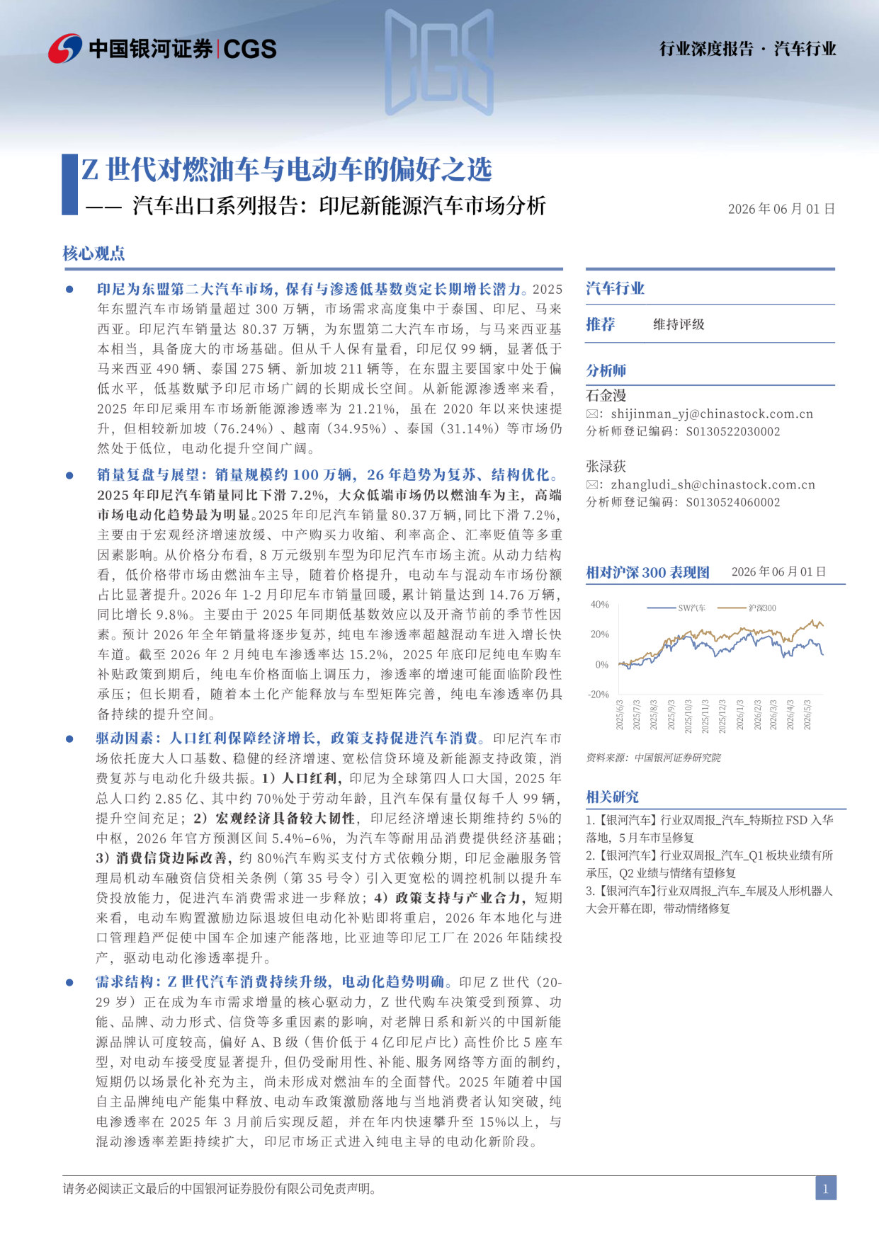 Z世代对燃油车与电动车的偏好之选一一 汽车出口系列报告印尼新能源汽车市场分析.pdf 第2页
