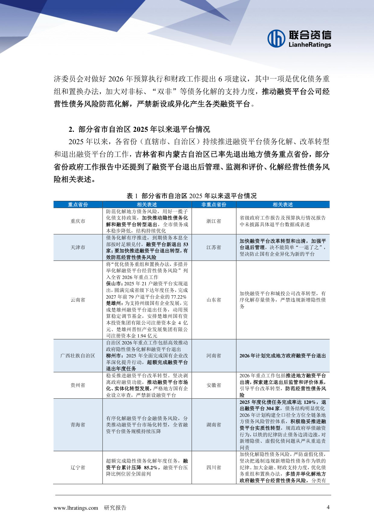 “退平台”进展以及对城投企业信用水平的影响.pdf 第4页