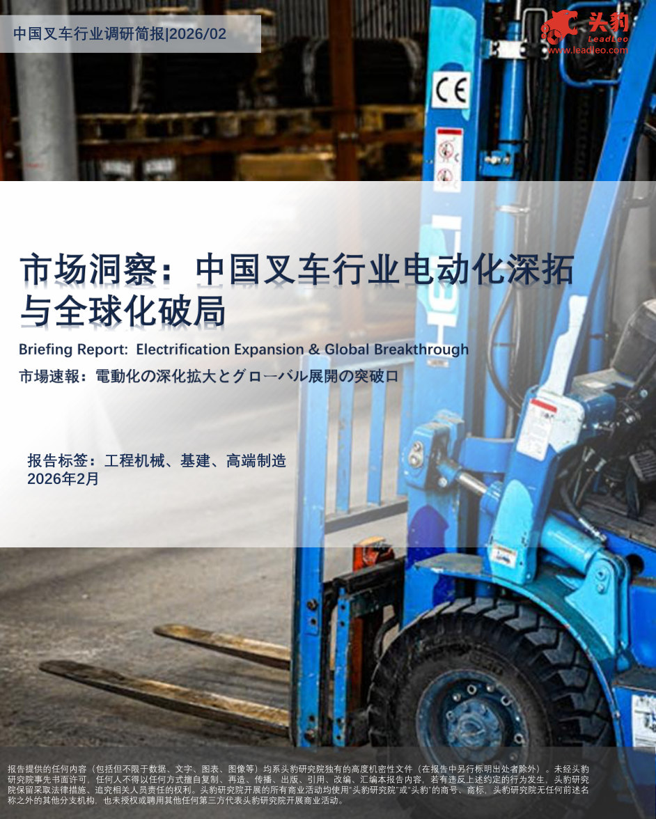 中国叉车行业调研简报：市场洞察：中国叉车行业电动化深拓与全球化破局.pdf 第1页