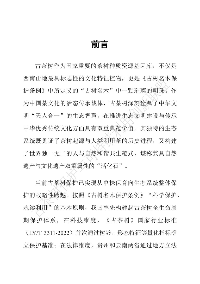 中国古茶树资源状况白皮书（2026）.pdf 第3页