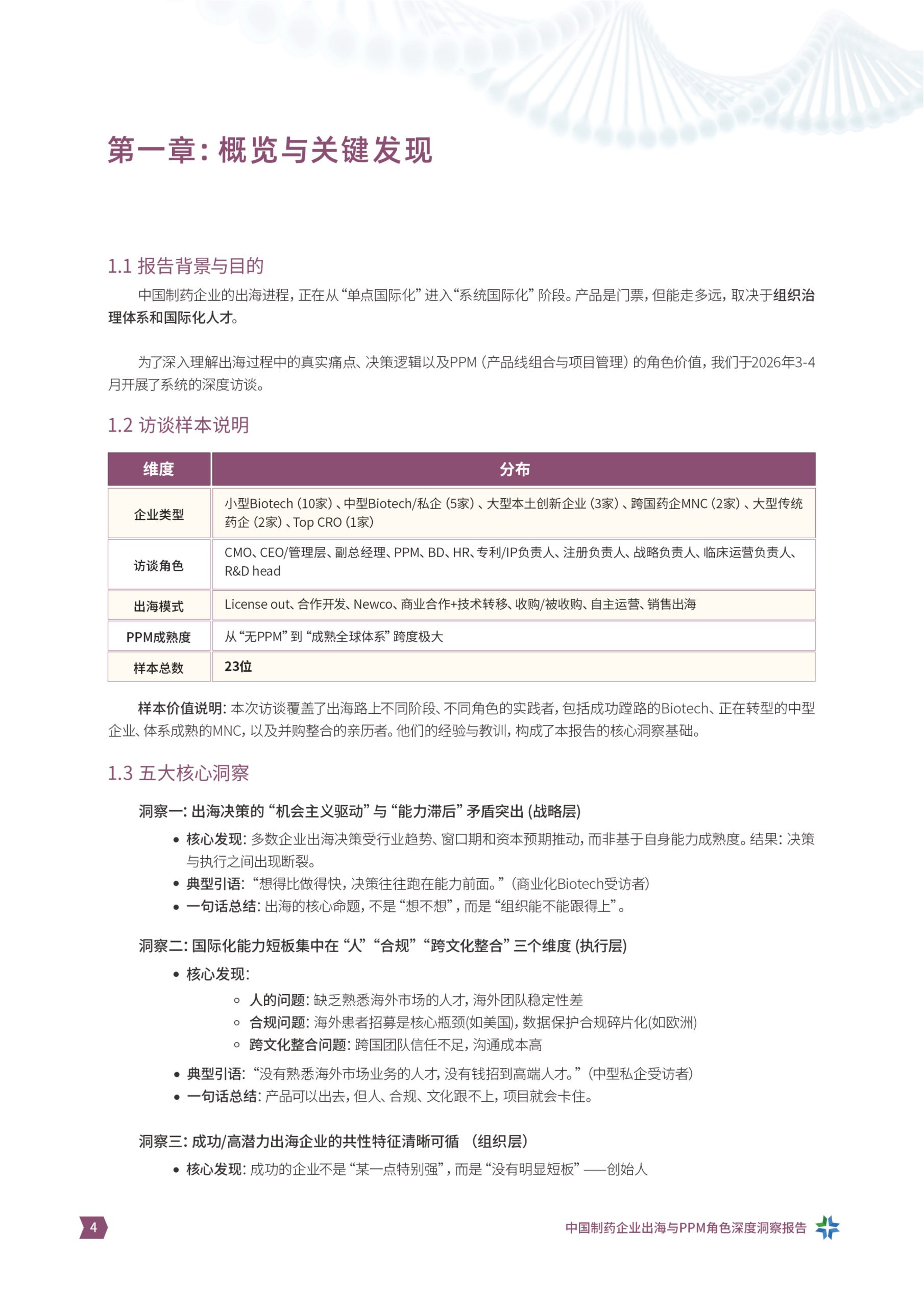 从”产品出海“到”体系出海“中国制药企业出海与PPM角色洞察报告.pdf 第4页