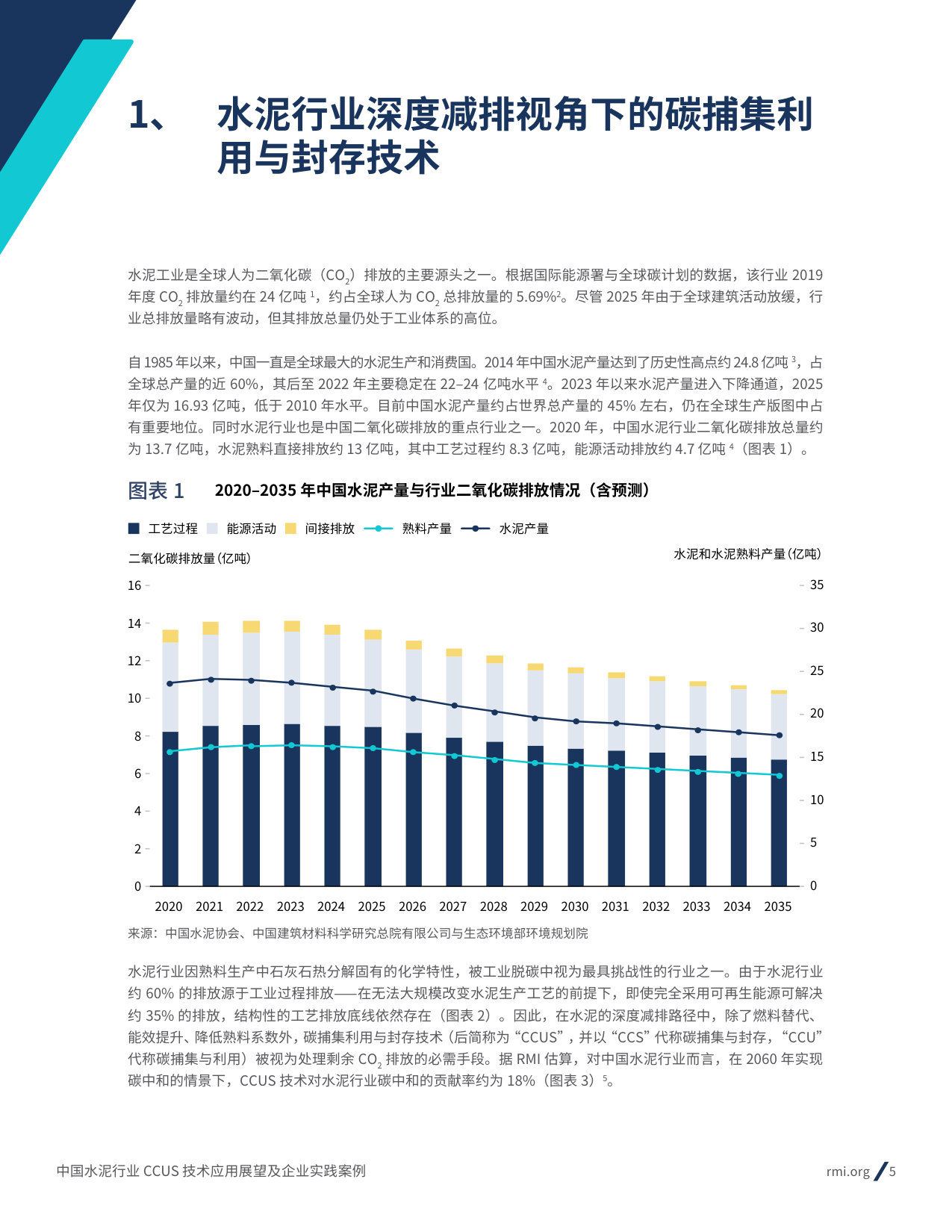 中国水泥行业 CCUS 技术应用展望及企业实践案例.pdf 第5页